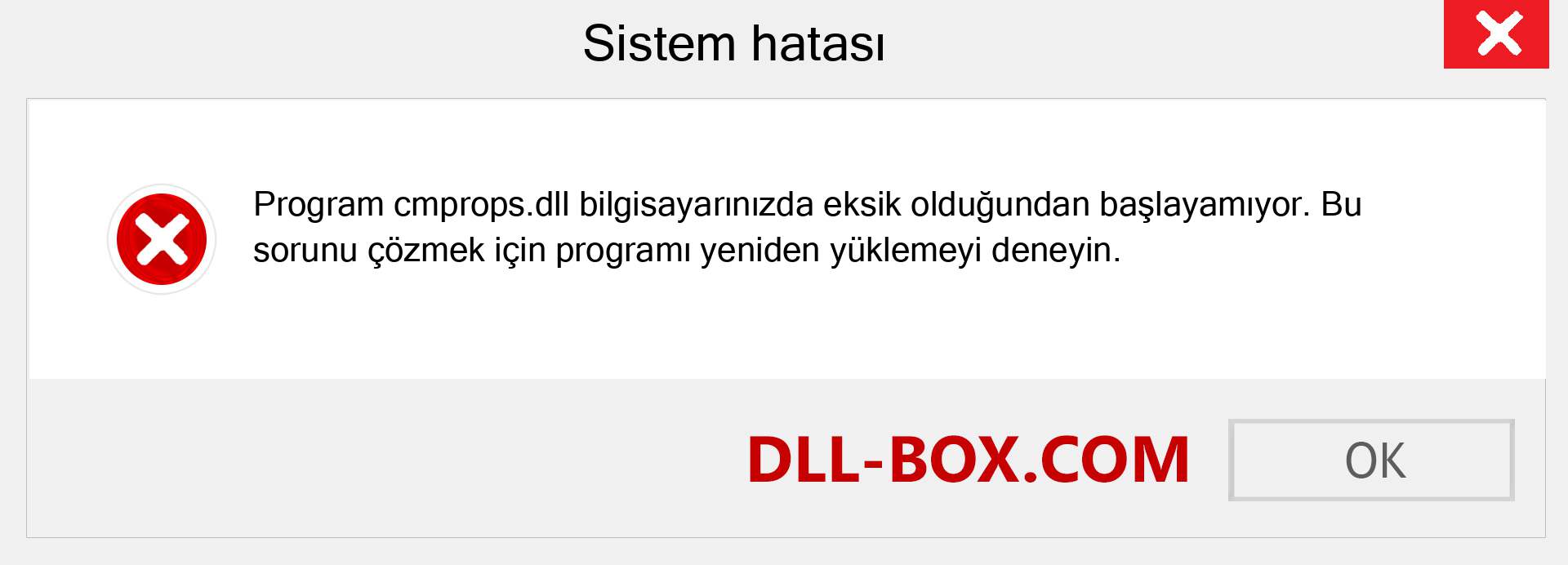 cmprops.dll dosyası eksik mi? Windows 7, 8, 10 için İndirin - Windows'ta cmprops dll Eksik Hatasını Düzeltin, fotoğraflar, resimler